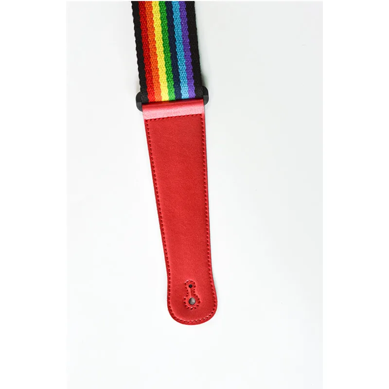 regenbogen verdicken einstellbar breite elektrische akustische bass guitar strap geprägte gitarre strap folk gitarre strap free global shipping