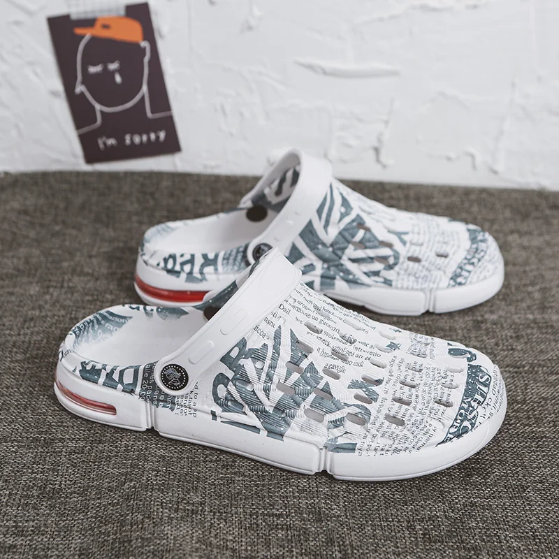 2020 Summer Sandals for Beach Sports Women Men's Slip-on Shoes Slippers Female Male Croc Clogs Crocks Crocse Water Mules D050 | Обувь