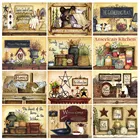 Набор для алмазной вышивки 5d сделай сам, мозаика сделай сам в виде кухонного ландшафта, вышивка крестиком, домашняя настенная декоративная наклейка картины на стену декордекор на стенунаклейки на стену вышивка