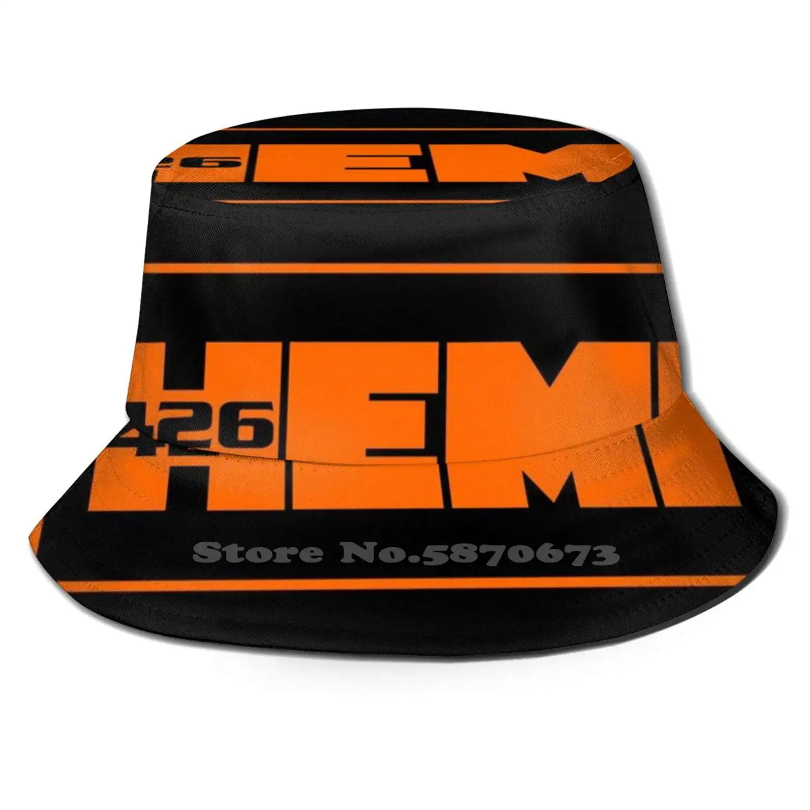 

426 Hemi Bucket Hat Sunscreen Hats Mopar Chrysler Plymouth Muscle Motor Engine Race American Car Vehicle Vintage Classic Retro