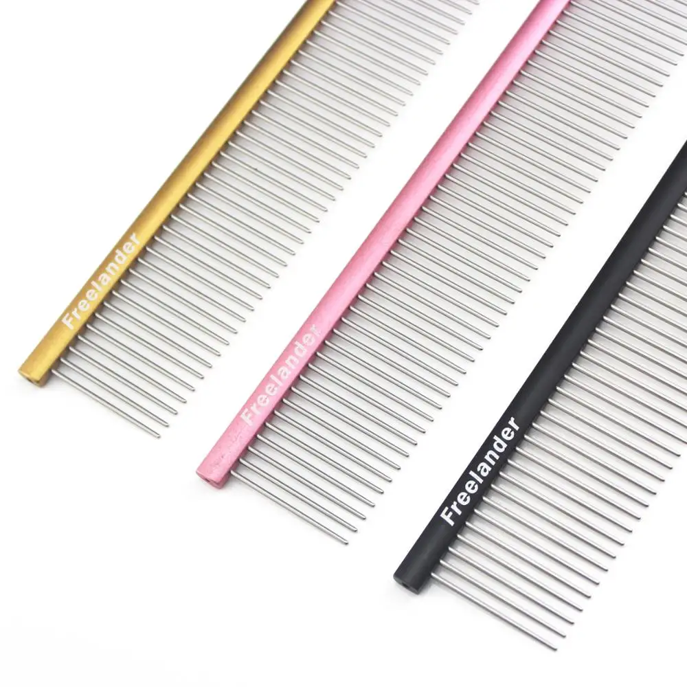 Space Aluminum Pet Dog Comb Grooming For Shaggy Cat Dogs Barber Tool Salon 5 Color | Дом и сад