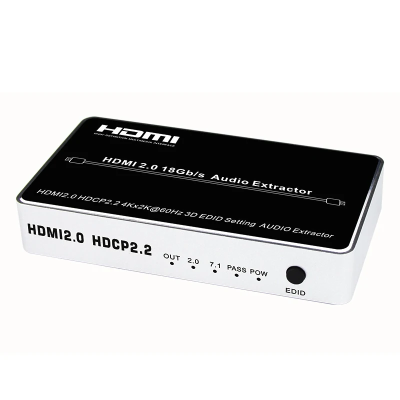 Аудио экстрактор HDMI 2 0 каналов 4K 60 Гц HDMI-совместимый переключатель аудио сплиттер
