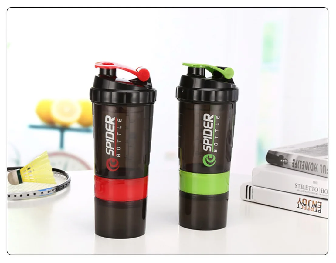 Шейк чашка протеиновый порошок портативная Спортивная белка белая бутылка для