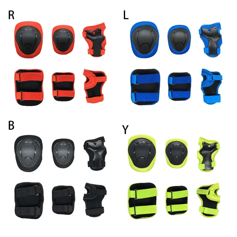 

Pads For Longboard Protective Gears Adjustable 6Pcs/set Children Knee/Elbow Skateboard Bicycle Ice Inline Roller Skate Protector