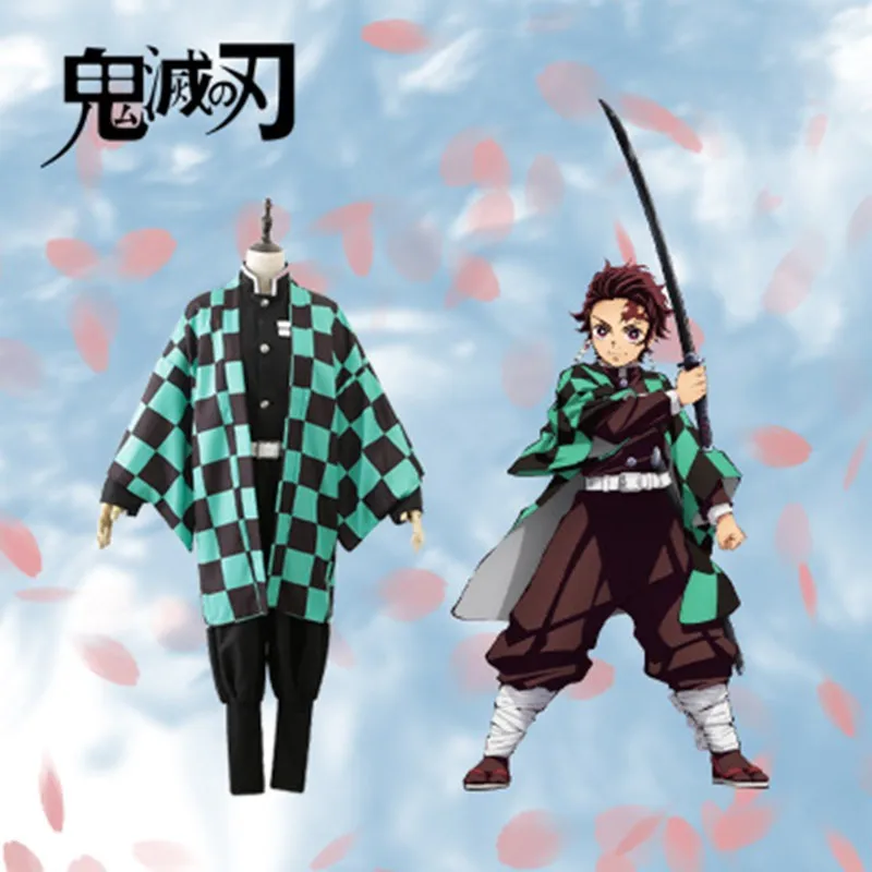 Костюм для косплея из аниме Клинок Демон косплей костюм Kamado Tanjirou Nezuko Agatsuma Zenitsu