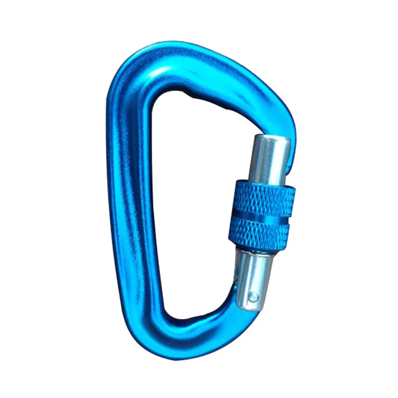 12KN карабины для скалолазания D Форма сплав алюминиевый альпинизма Quickdraw Открытый