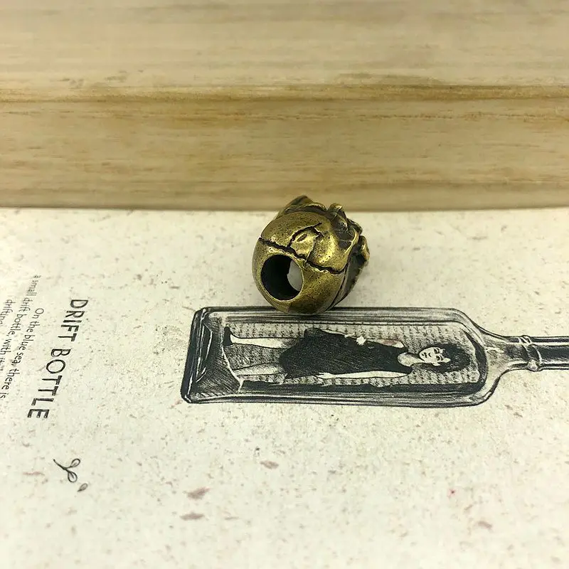 EDC инструменты латунный нож бисер латунная газовая маска череп бусы на шнурок