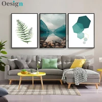 scandinavian landscape geometry abstract canvas paintings modern nordic interior wall art poster picture living room home decor