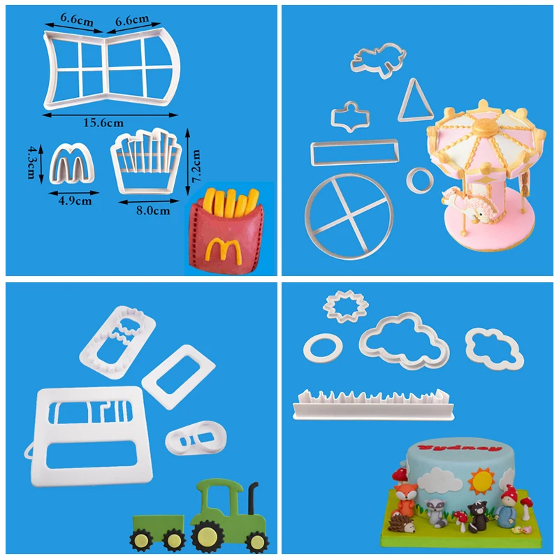 DIY креативные формочки для печенья формы торта помадные украшения торты
