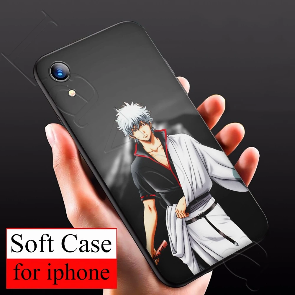 Силиконовый мягкий чехол Lavaza GINTAMA для iPhone 12 Mini 11 Pro XS Max XR X 8 7 6 6S Plus 5 5S SE | Мобильные