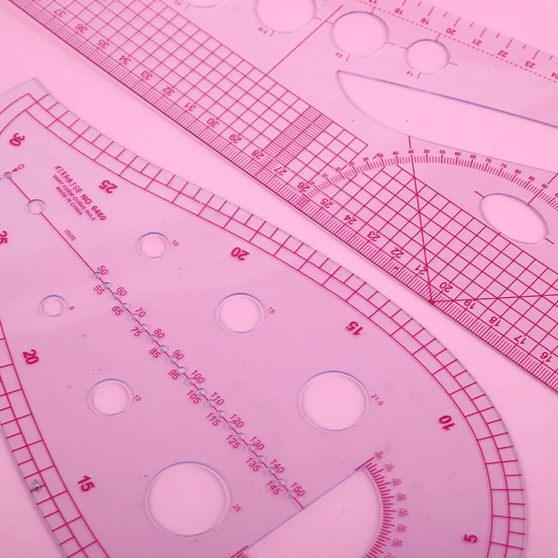 Пластиковые французские кривые линейки Nonvor метрические швейные инструменты