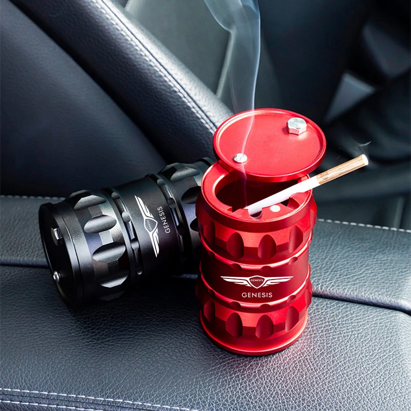 

Автомобильные аксессуары для Hyundai GENESIS g80 g70 g90 gv80 Автомобильная Пепельница Алюминиевый сплав креативная портативная