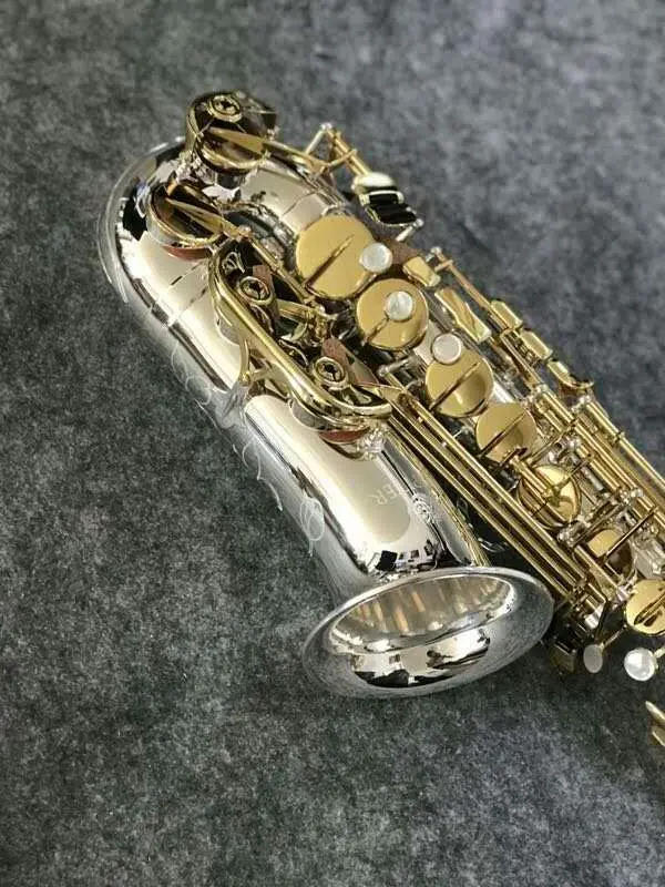 Jupiter JAS 1100SG Alto Eb Tune саксофон латунный никелевый посеребренный корпус золотой лак музыкальный инструмент e-плоский саксофон с чехлом