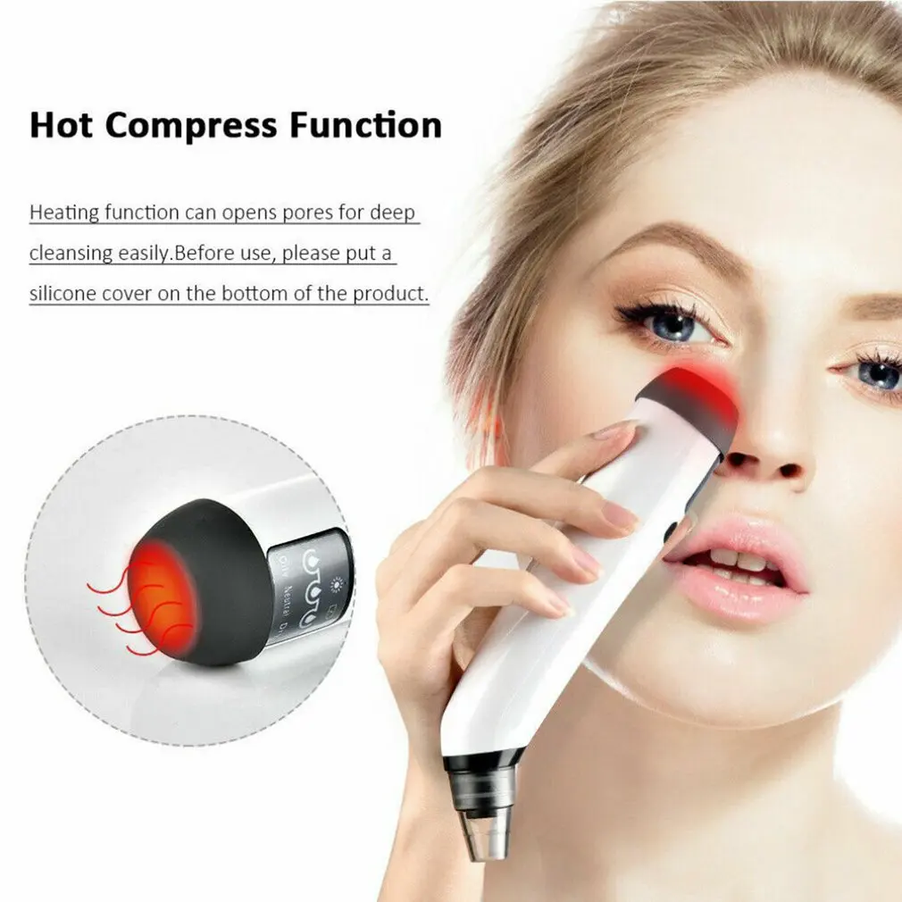

Blackhead Remover Face Deep Nose Cleaner T Zone Pore Acne Pimple Removal Vacuum Suction Facial Diamond Beauty Clean Skin Tool