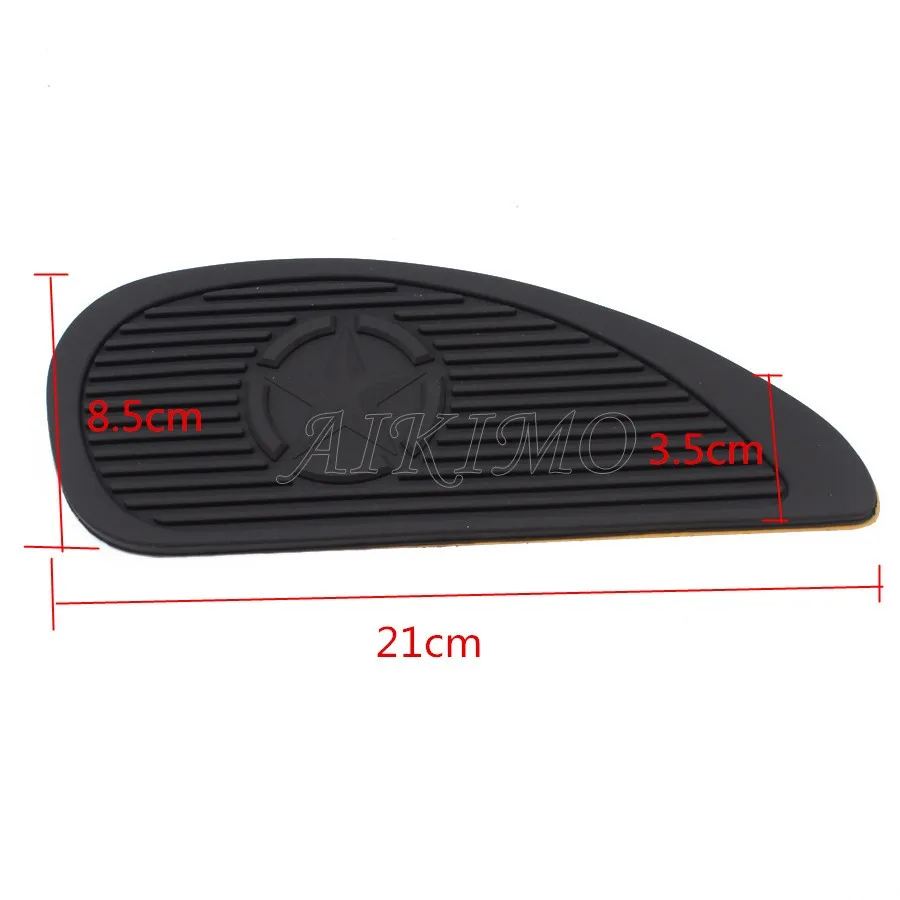 Универсальный ретро мотоцикл Cafe Racer газовый топливный бак резиновая наклейки Pad