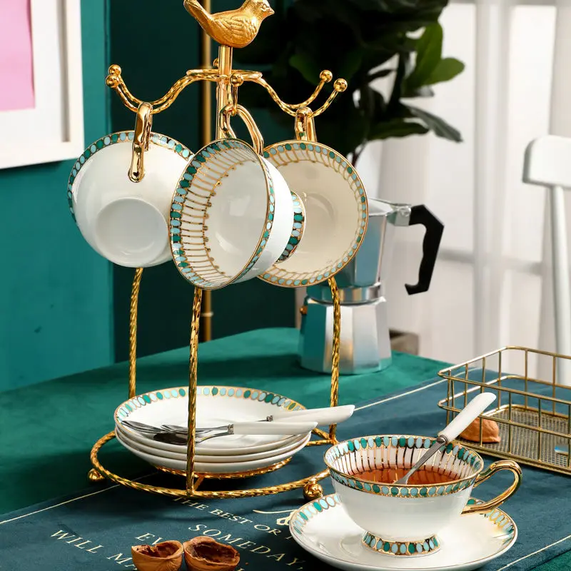 Light Luxury Coffee Cup European Style Small Luxury Set Ceramic Household English Afternoon Tea Tea Set images - 6