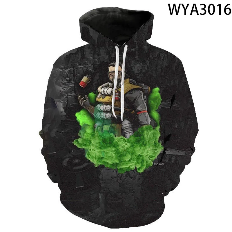 Новые толстовки для мужчин и женщин детские Apex Legends пуловер с 3D принтом уличная