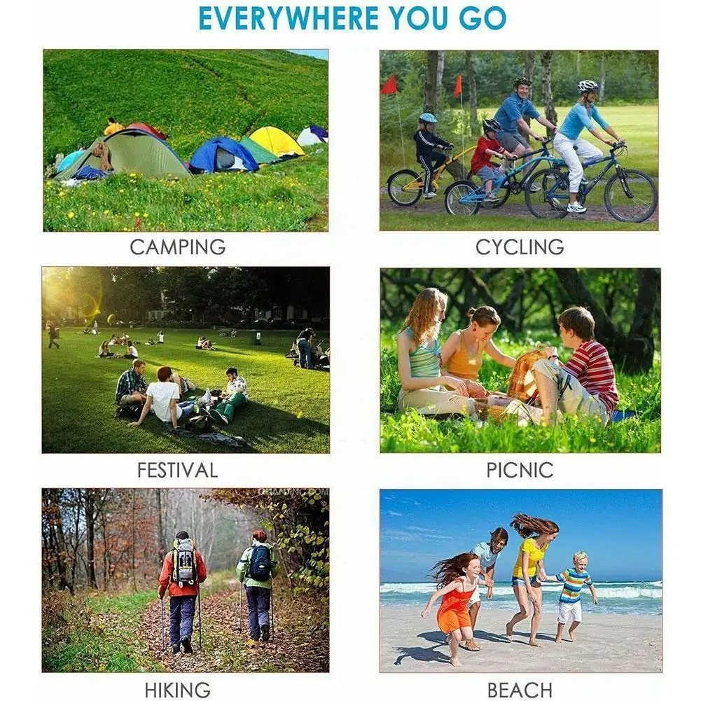 

Outdoor Camping Mat Pocket Waterproof Beach Beach Mat Foldable Sand-proof Portable Cloth Mat Moisture-proof Picnic N7J2