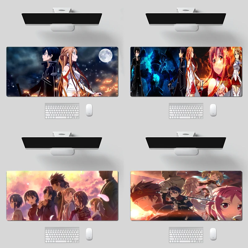 Аниме меч искусство онлайн SAO Клавиатура ноутбука Настольный коврик Офисный