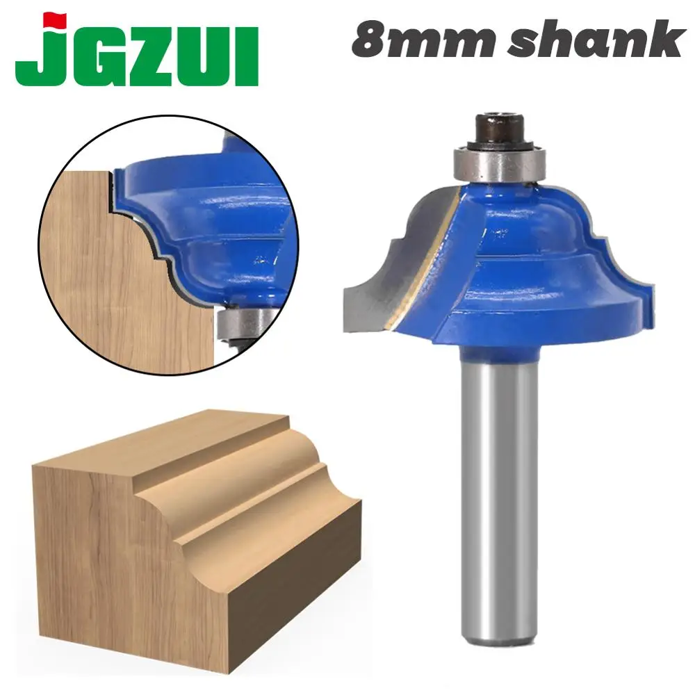 1 шт. Высококачественная двойная фреза в римском стиле Ogee большой хвостовик 8 мм