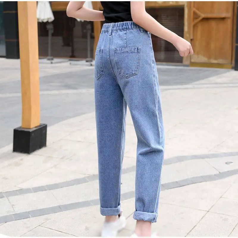 Шаровары с высокой эластичной талией размера плюс Chi декоративным поясом 7XL Ретро