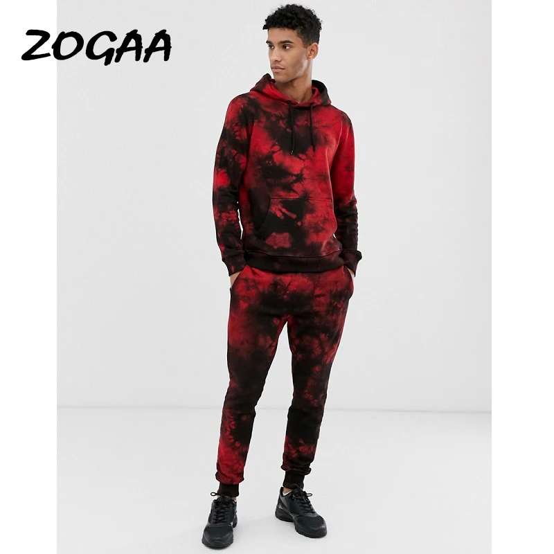 

ZOGAA Sets Men Autumn Winter New Men's Printed Hooded Casual Sports Suits Tracksuits Sweatsuit Men Clothing Trendy Plus Size Hot