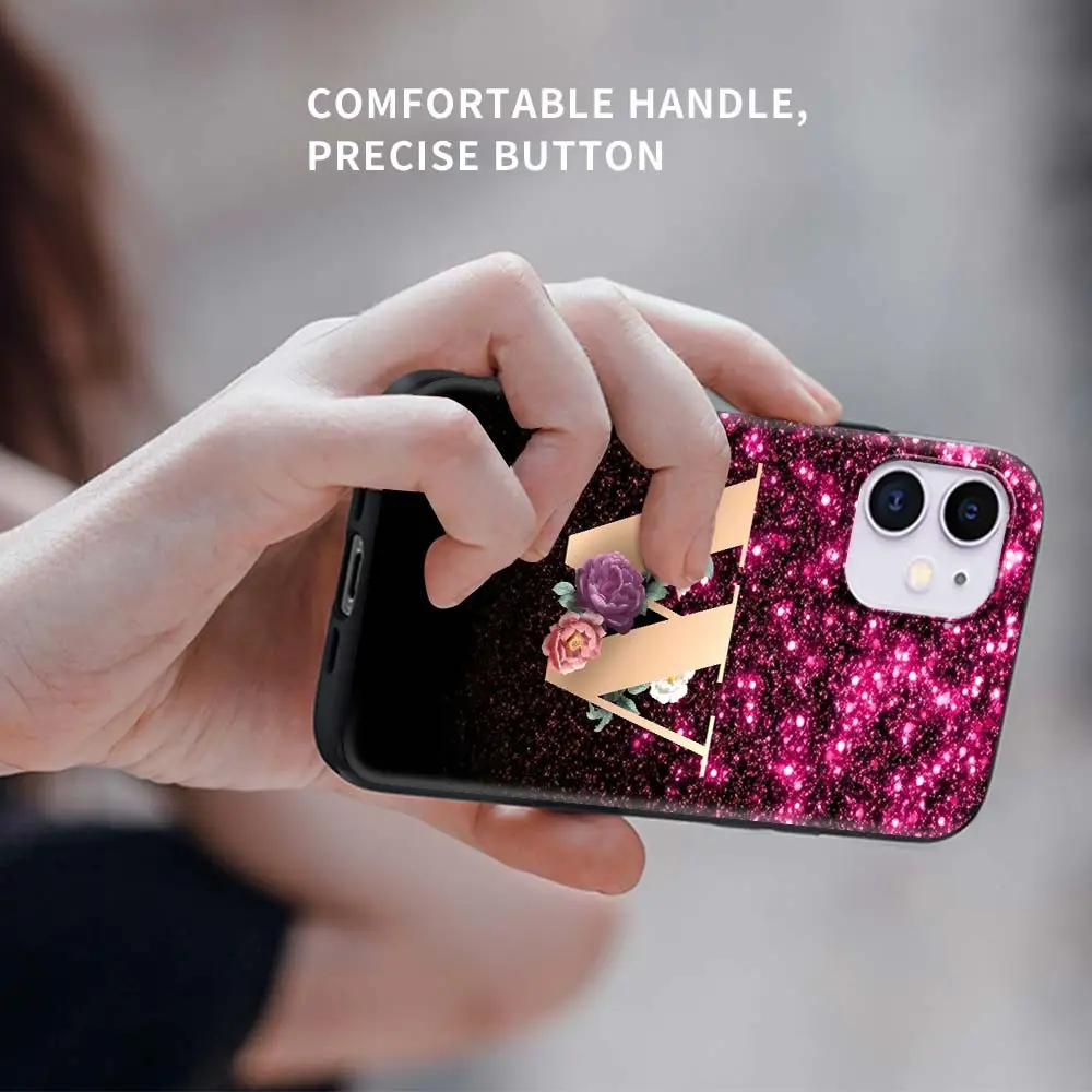 

Retro Flower Letters Tpu Phone Case For Apple iPhone 7 11 12 Pro XR X 6 6S XS Max 5 5S 8 Plus SEF Soft Coque Mobile Cover