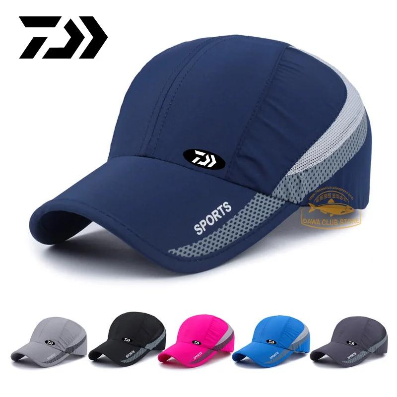 

Новинка 2020, Солнцезащитная шляпа Daiwa для рыбалки, летняя ультратонкая быстросохнущая шапка с вышивкой, спортивная шапка для верховой езды