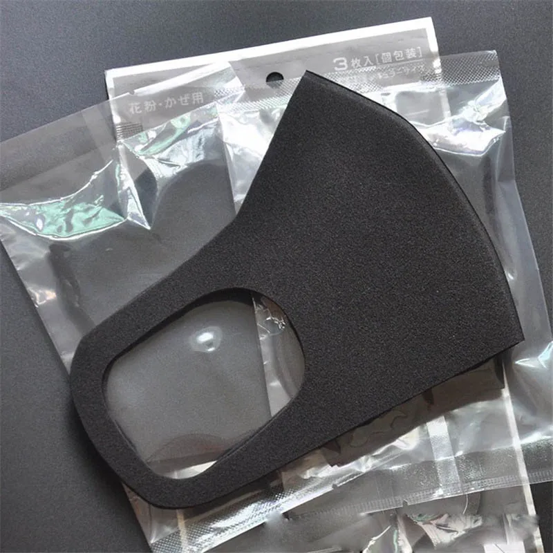 10 шт. губка дышащая маска для лица Черный Белый Серый Цвет многоразовая Маска