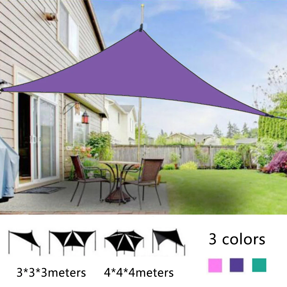 Садовый навес из ткани треугольный солнцезащитный для паруса тент 95% УФ защита