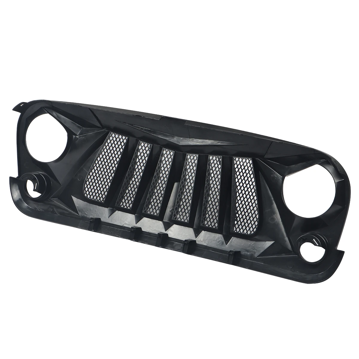 MagicKit матовая Черная передняя решетка капота с сеткой для 2007 2018 JEEP WRANGLER JK