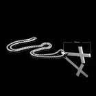 Мужской перевёрнутый крест, ожерелье из нержавеющей стали, цепи, ожерелья, ювелирные изделия B99