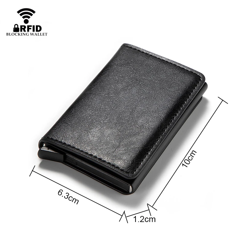 Анти Rfid слайд кредитной держатель для карт Для мужчин Алюминиева карточного