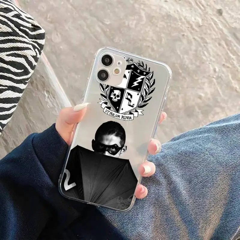 

TV show The Umbrella Academy Phone Cases Transparent Clear for iPhone 11 12 mini pro XS MAX 7 8 6 6S Plus X 5S SE 2020 XR