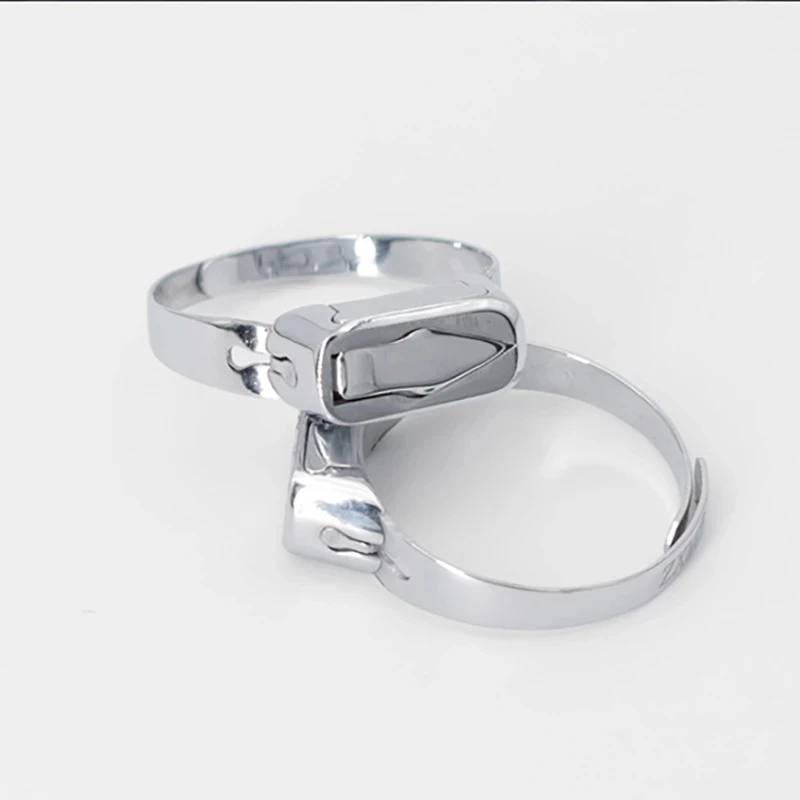 Модное регулируемое кольцо для самозащиты из нержавеющей стали скрывающее