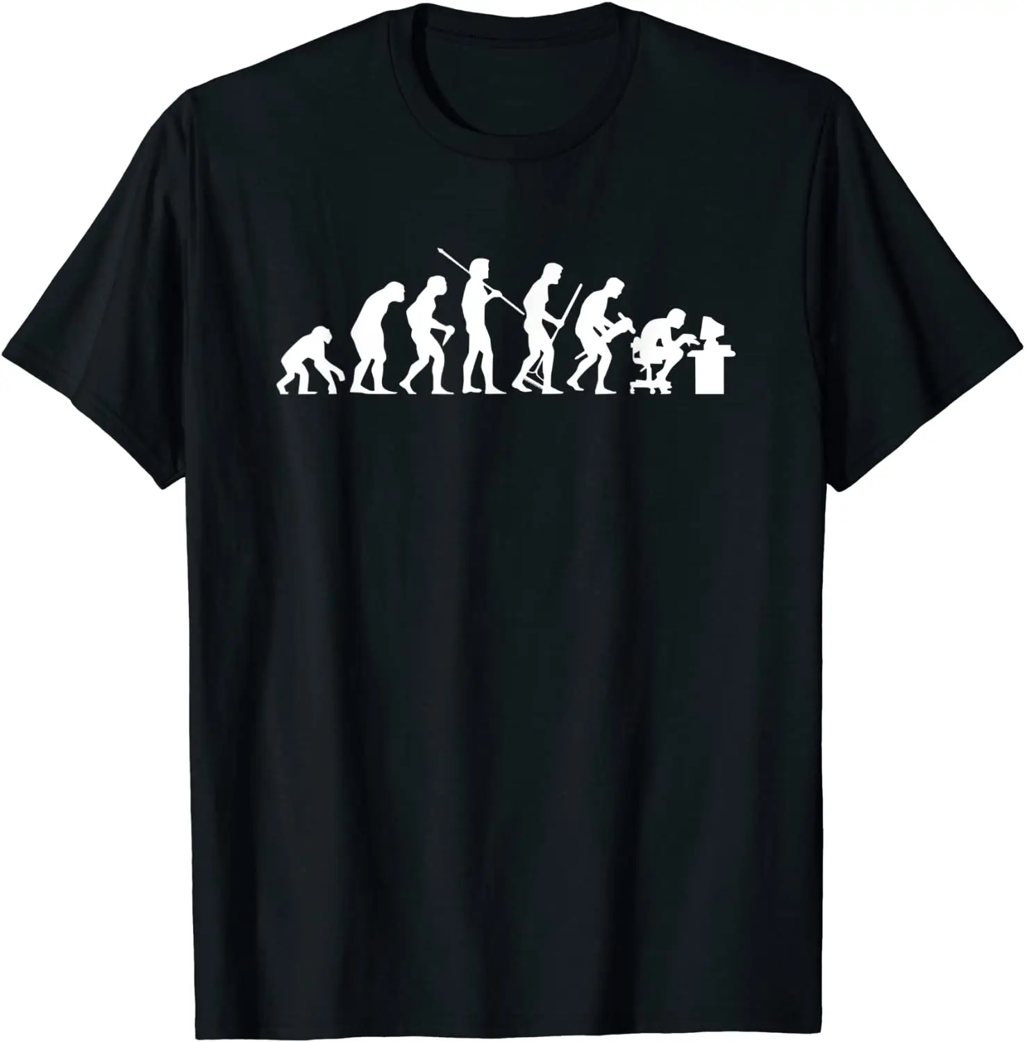 

New Evolution Of Man Human T-Shirts Fashion Print Streetwear Men Women 100% Cotton HighQuality T Shirt Tees Tops Unisex Clothing