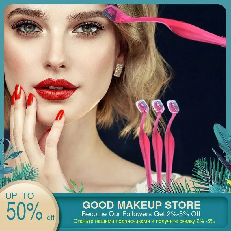 3 шт. красная портативная Бритва для бровей триммер бритва удаления волос на лице