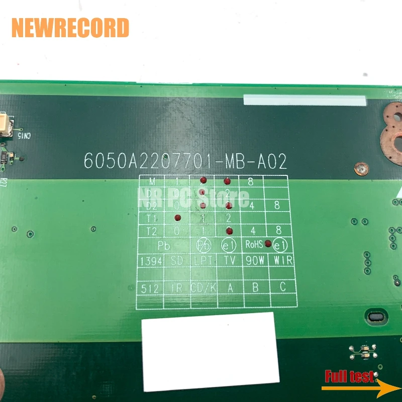 Ноутбучная материнская плата NEWRECORD 6050A2207701-MB-A02 MBASZ0B001 для Acer Aspire 8930 8930G DDR3 с графическим слотом MAIN BOARD.