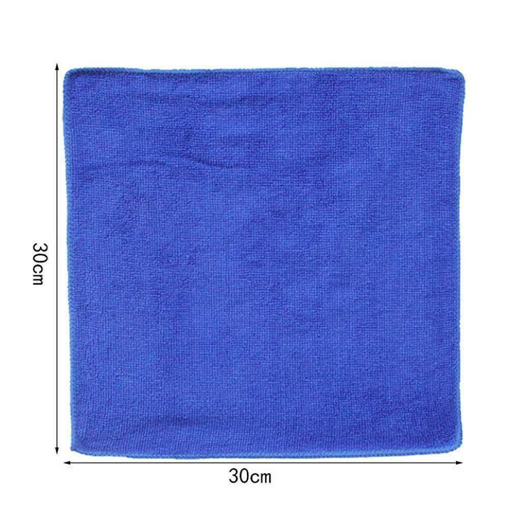 

Detailing Microfiber Home Kit Rinse Set Towels Wash Absorbent Blue Cloth