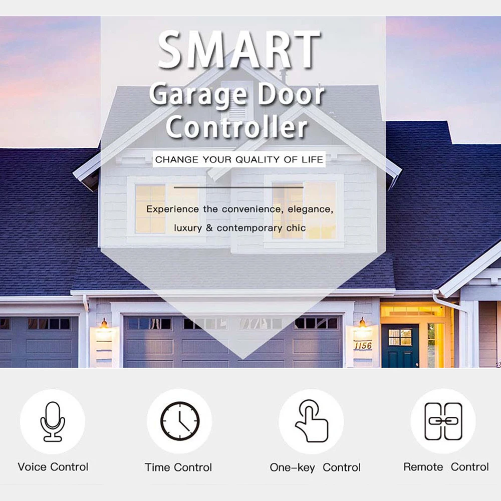Smart WiFi Switch for Alexa Google Home Life/Tuya APP Control Garage Door Opener Lock Controller |