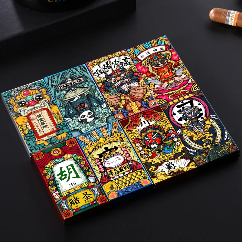 Вмещает 20 сигарет индивидуальный портсигар из алюминиевого сплава Модный чехол