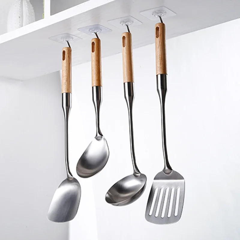 

5Pcs Transparent Strong Self Adhesive Wall Hangers Hooks Suction Heavy Load Rack Cup Sucker For Kitchen Bathroom