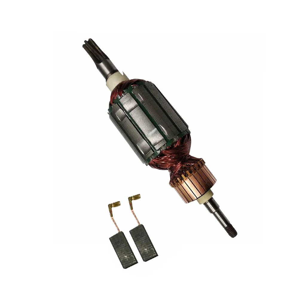 

Motor Armature Rotor Runner + Carbon For MKT HR 4001C 4010C HR 4011C HR-4010C Rotor Bearing Carbon Brush High Quality Rotor