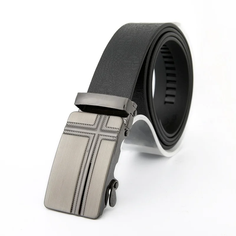 

Men's belt black sports car tendon automatic buckle belt casual all-match trouser belt