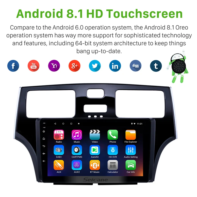 Seicane 2Din gps Android 9 0 HD &quotавто стерео для Lexus 2001 2002 2003 2004 2005 головное устройство