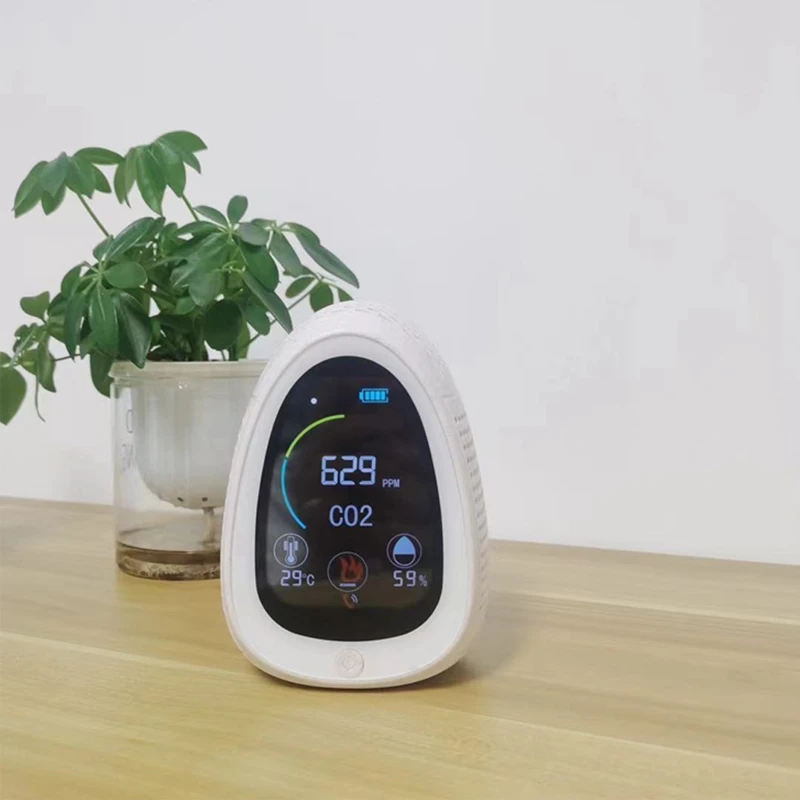 Портативный детектор CO2 для внутреннего измерения температуры и влажности |