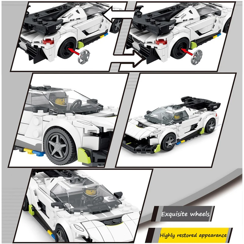 2021 new speed champions koenigseggs jesko supercars racing sports car building blocks vehicle figures bricks classic model toys free global shipping