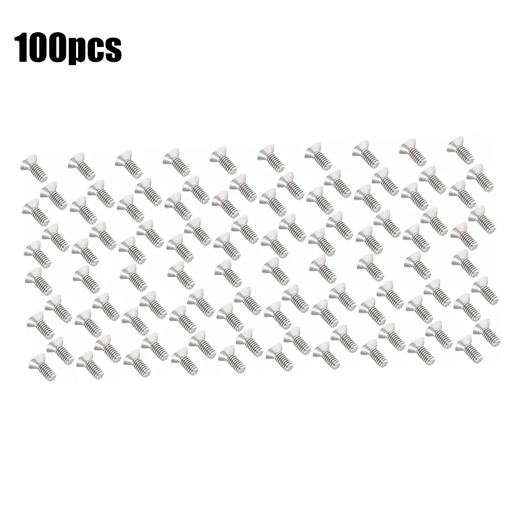 

100pcs 304HC Stainless Steel Hex Countersunk Flat Bolts Screws M2x5mm Flat Countersunk Head Cap Toy Screw