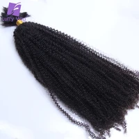 afro kinky curly bulk human hair for braiding mongolian remy hair no weft hair bundles natural black 100gpc 1pclot luffywig