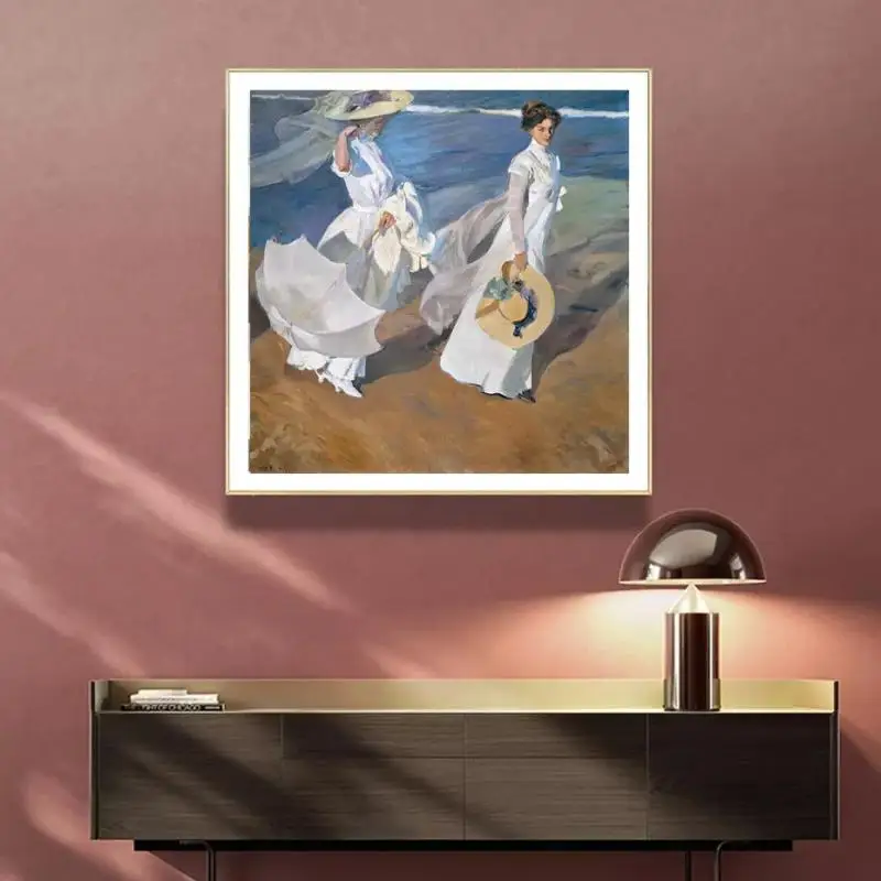 Настенный декор плакаты импрессионист художник Joaquin Sorolla картина маслом Девушка